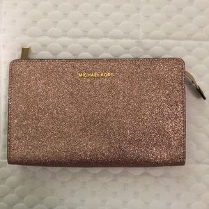 Michael Kors Rose Gold Clutch Purse
